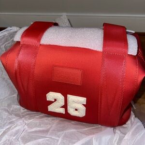 Dagne Dover Rhubarb Landon Small Duffel Bag NWT